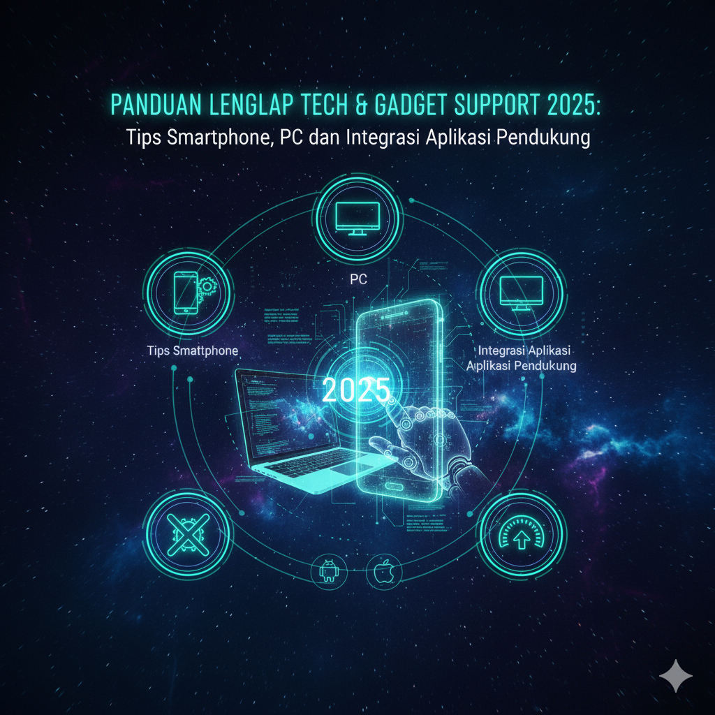 Panduan Lengkap Tech & Gadget Support 2025: Tips Smartphone, PC, dan Integrasi Aplikasi Pendukung
